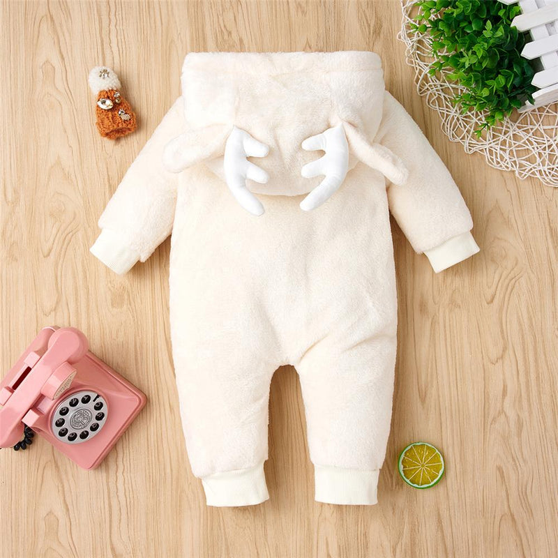 Baby Unisex Cartoon Cute Long Sleeve Hooded Romper Wholesale Clothing Baby - PrettyKid