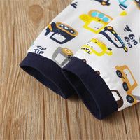 Boys Cartoon Cute Long Sleeve Top & Pants - PrettyKid