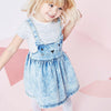 Girls Cartoon Denim Suspender Dress Wholesale Little Girl Boutique Clothing - PrettyKid