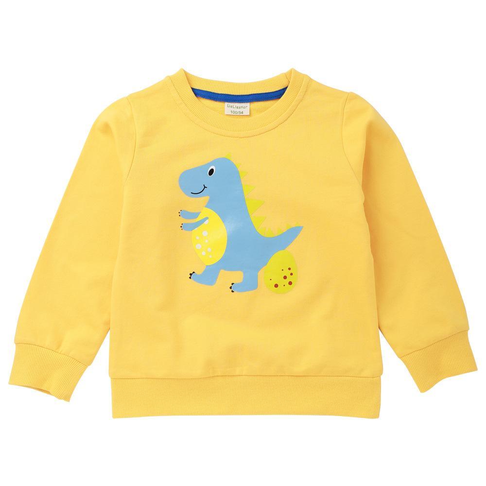 Boys Cartoon Dinosaur Cute Long Sleeve T-shirts Wholesale - PrettyKid