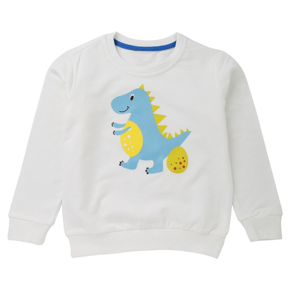 Boys Cartoon Dinosaur Cute Long Sleeve T-shirts Wholesale - PrettyKid