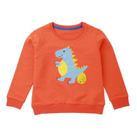 Boys Cartoon Dinosaur Cute Long Sleeve T-shirts Wholesale - PrettyKid