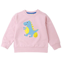 Boys Cartoon Dinosaur Cute Long Sleeve T-shirts Wholesale - PrettyKid