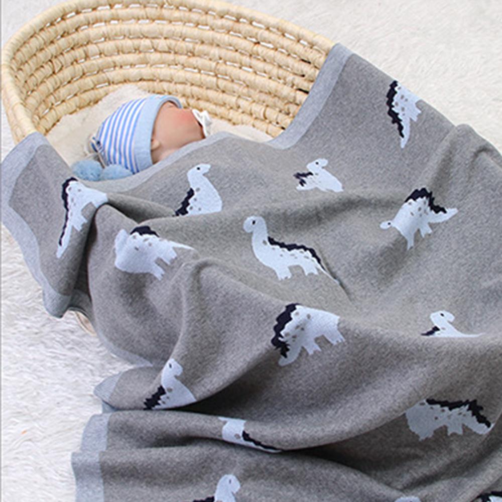 Baby Cartoon Dinosaur Printed Baby Blanket Wholesale - PrettyKid