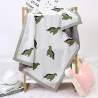 Baby Cartoon Dinosaur Printed Baby Blanket Wholesale - PrettyKid