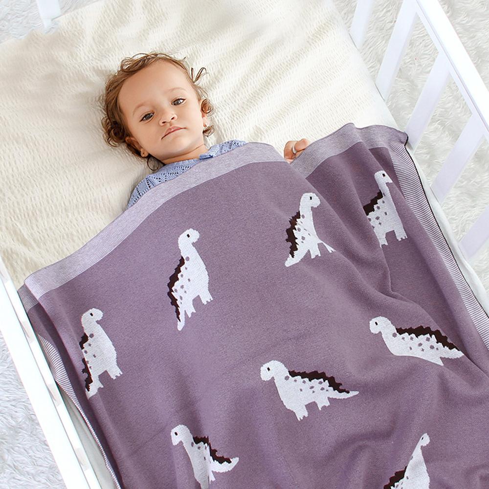 Baby Cartoon Dinosaur Printed Baby Blanket Wholesale - PrettyKid