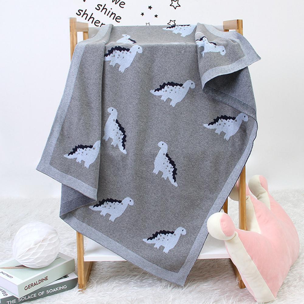 Baby Cartoon Dinosaur Printed Baby Blanket Wholesale - PrettyKid