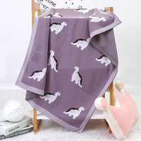 Baby Cartoon Dinosaur Printed Baby Blanket Wholesale - PrettyKid