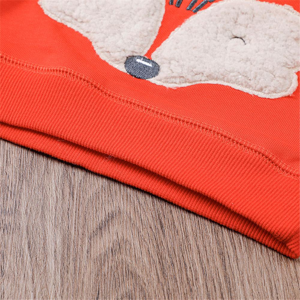 Baby Boys Cartoon Fox Long Sleeve Top & Pants Baby Clothes Warehouse - PrettyKid