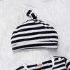 Baby Unisex Cartoon Fox Striped Romper & Hat Baby Clothes Suppliers - PrettyKid