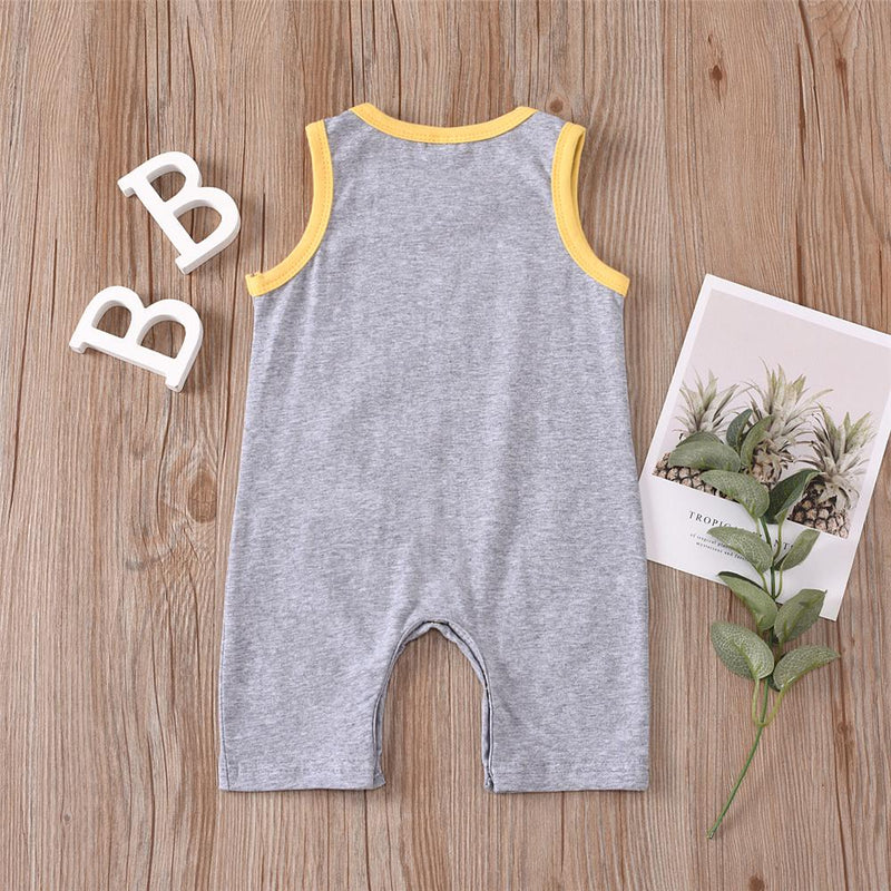 Baby Unisex Cartoon Fruit Printed Summer Sleeveless Romper Baby Wholesale Suppliers - PrettyKid