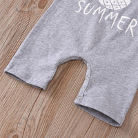 Baby Unisex Cartoon Fruit Printed Summer Sleeveless Romper Baby Wholesale Suppliers - PrettyKid