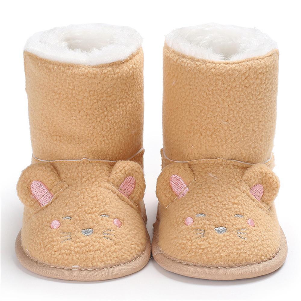 Baby Unisex Cartoon Fur Warm Snow Boots Baby Shoes Wholesale - PrettyKid