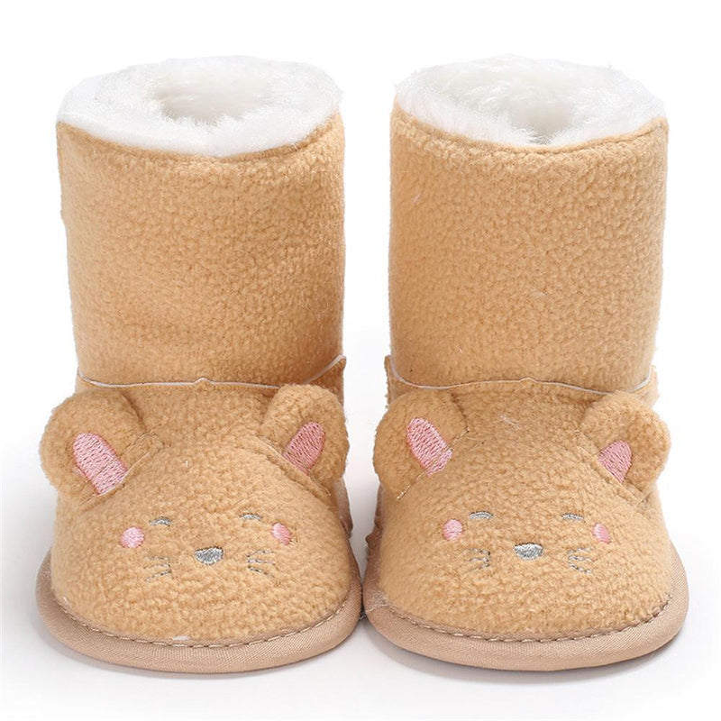 Baby Unisex Cartoon Fur Warm Snow Boots Baby Shoes Wholesale - PrettyKid