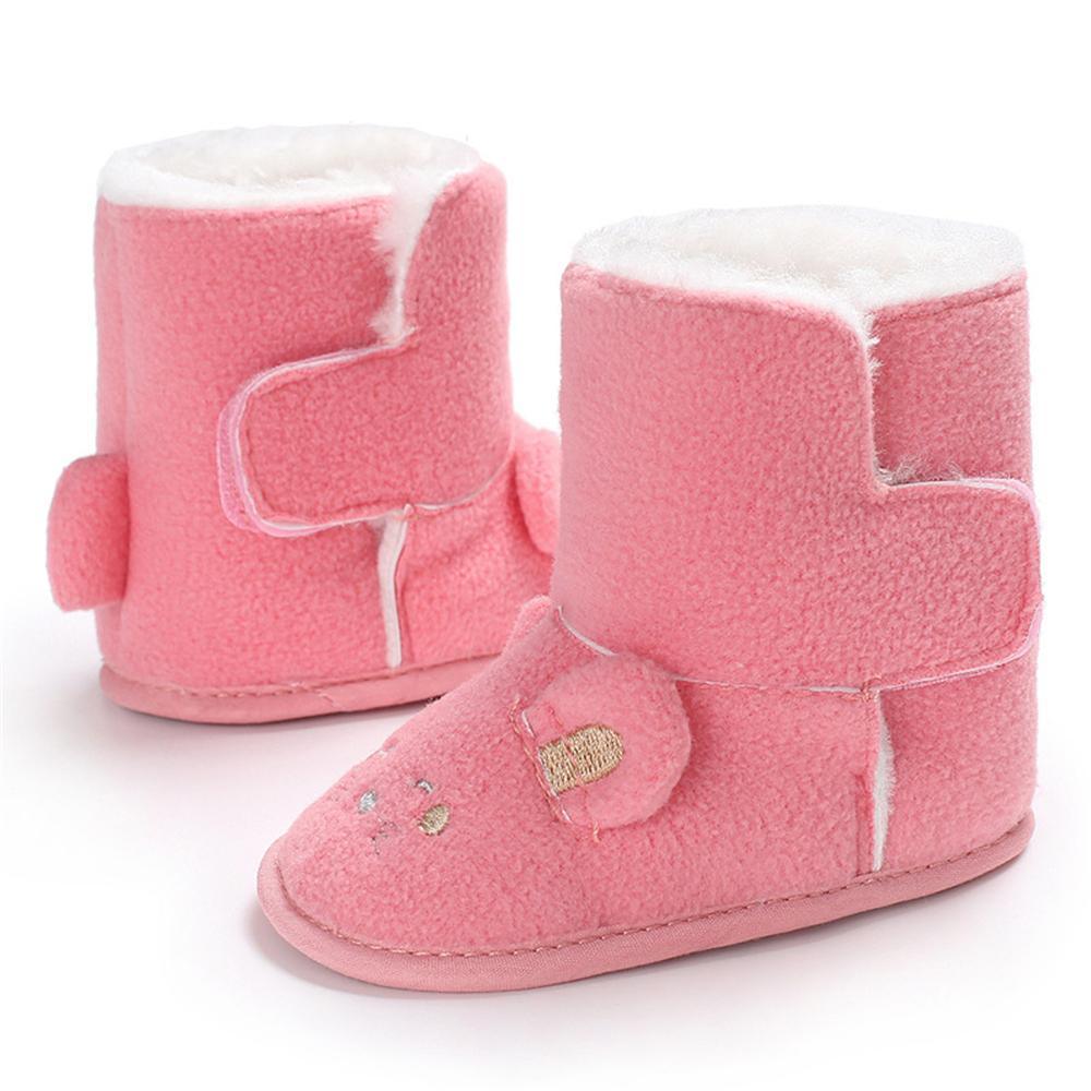 Baby Unisex Cartoon Fur Warm Snow Boots Baby Shoes Wholesale - PrettyKid