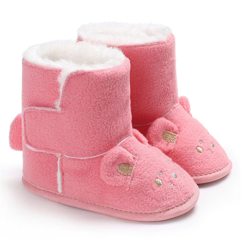 Baby Unisex Cartoon Fur Warm Snow Boots Baby Shoes Wholesale - PrettyKid