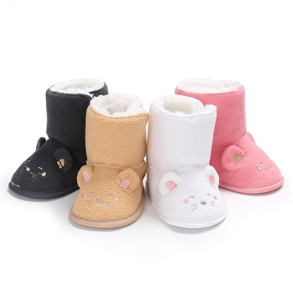 Baby Unisex Cartoon Fur Warm Snow Boots Baby Shoes Wholesale - PrettyKid