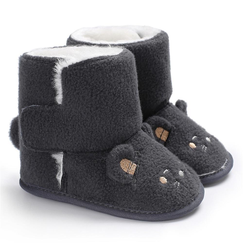 Baby Unisex Cartoon Fur Warm Snow Boots Baby Shoes Wholesale - PrettyKid