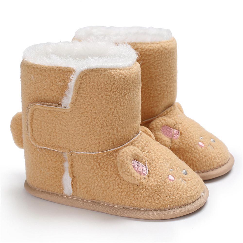 Baby Unisex Cartoon Fur Warm Snow Boots Baby Shoes Wholesale - PrettyKid