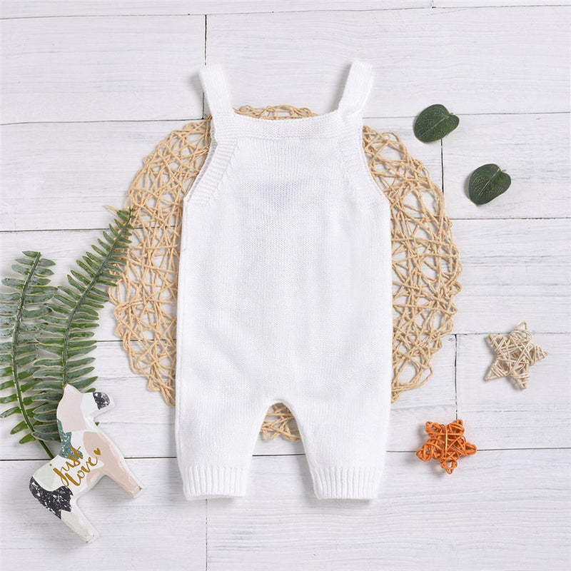 Baby Unisex Cartoon Knitted Button Jumpsuit Baby Clothes Wholesale Bulk - PrettyKid