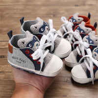 Baby Unisex Cartoon Lace Up Casual Sneakers Baby Boys Winter Shoes - PrettyKid