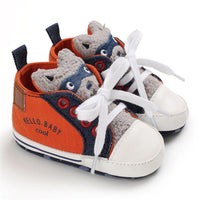 Baby Unisex Cartoon Lace Up Casual Sneakers Baby Boys Winter Shoes - PrettyKid