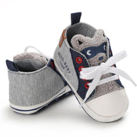 Baby Unisex Cartoon Lace Up Casual Sneakers Baby Boys Winter Shoes - PrettyKid