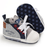 Baby Unisex Cartoon Lace Up Casual Sneakers Baby Boys Winter Shoes - PrettyKid