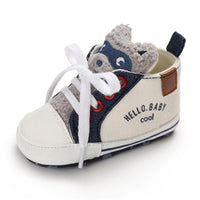 Baby Unisex Cartoon Lace Up Casual Sneakers Baby Boys Winter Shoes - PrettyKid