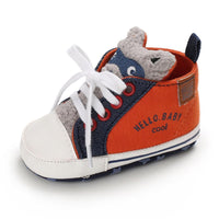 Baby Unisex Cartoon Lace Up Casual Sneakers Baby Boys Winter Shoes - PrettyKid