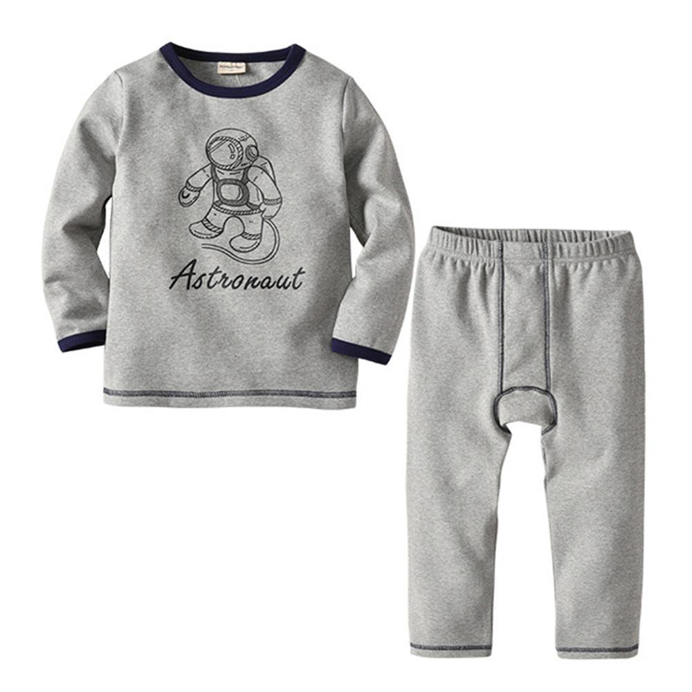 Boys Cartoon Letter Long Sleeve Thermal underwear Kids Wholesale Clothing - PrettyKid