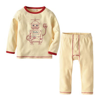 Boys Cartoon Letter Long Sleeve Thermal underwear Kids Wholesale Clothing - PrettyKid