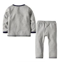 Boys Cartoon Letter Long Sleeve Thermal underwear Kids Wholesale Clothing - PrettyKid