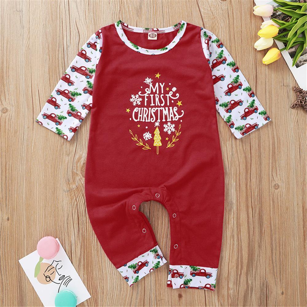 Baby Unisex Cartoon Letter Printed Long Sleeve Romper Baby Clothes Suppliers - PrettyKid