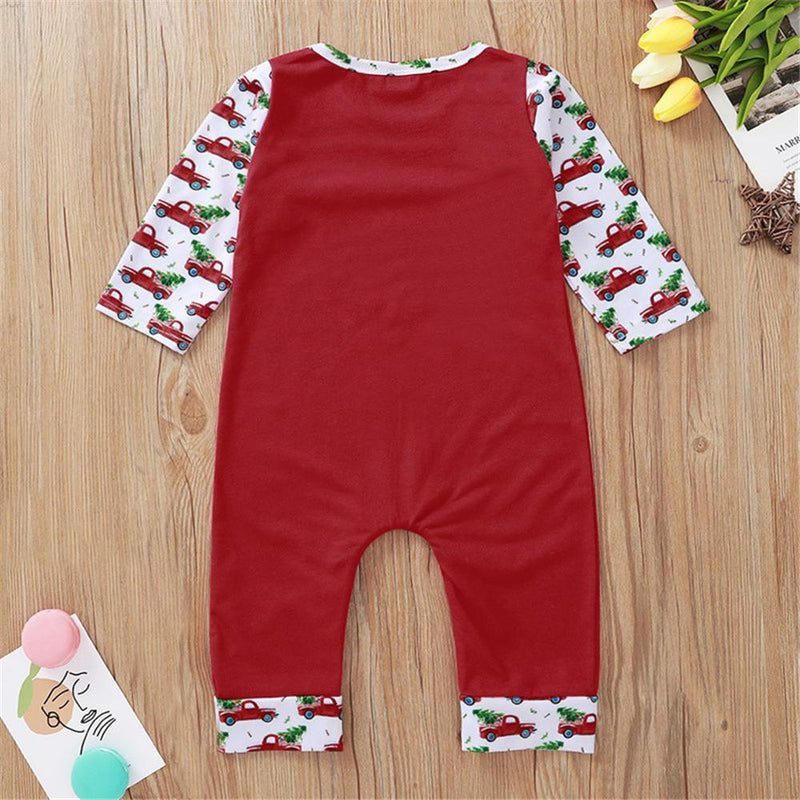 Baby Unisex Cartoon Letter Printed Long Sleeve Romper Baby Clothes Suppliers - PrettyKid