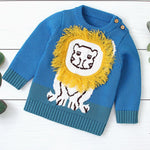Baby Boys Cartoon Lion Pullover Sweaters Baby Wholesales - PrettyKid
