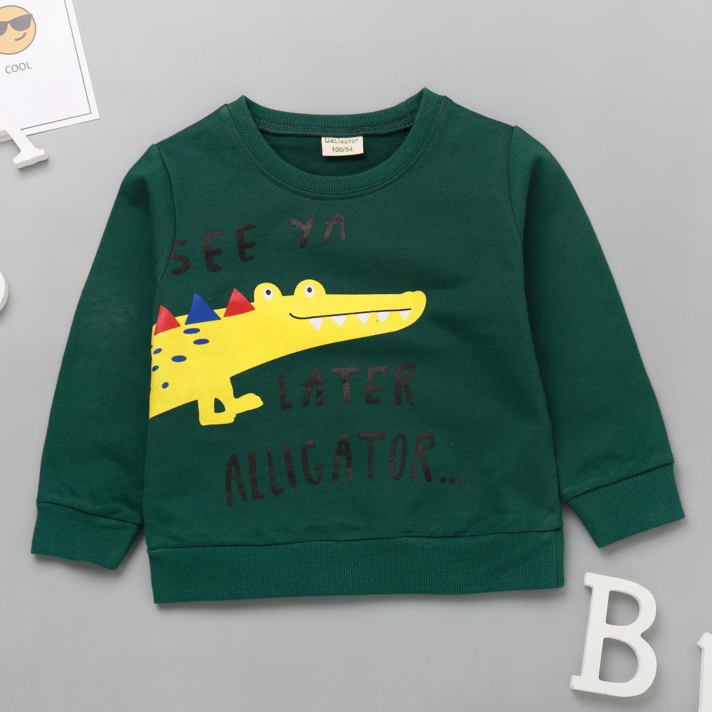 Boys Cartoon Long Sleeve Casual T-shirt Wholesale - PrettyKid