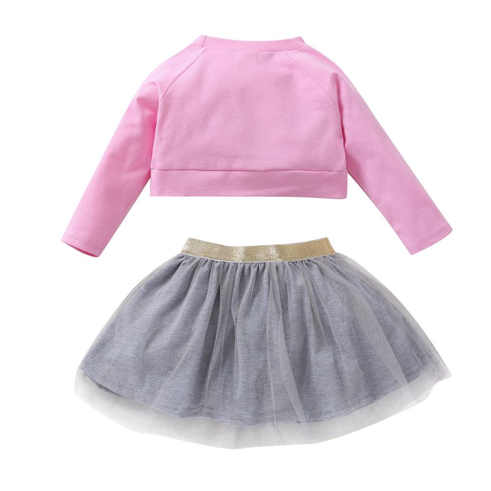 Girls Cartoon Long Sleeve Pullover & Tulle Skirt Tutus Wholesale - PrettyKid