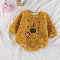 Baby Unisex Cartoon Long Sleeve Warm Romper Wholesale Baby Clothes In Bulk - PrettyKid