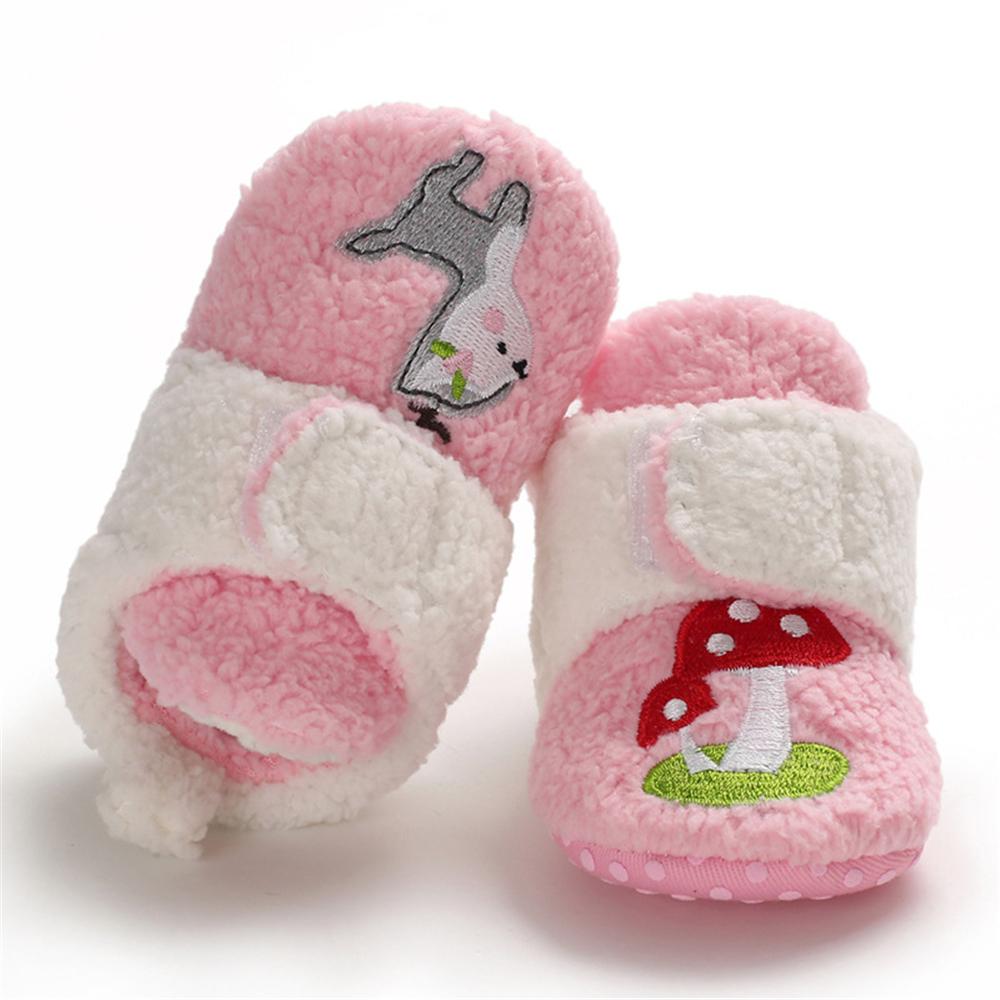 Baby Girls Cartoon Magic Tape Fur Warm Shoes Girls Shoes Wholesale - PrettyKid