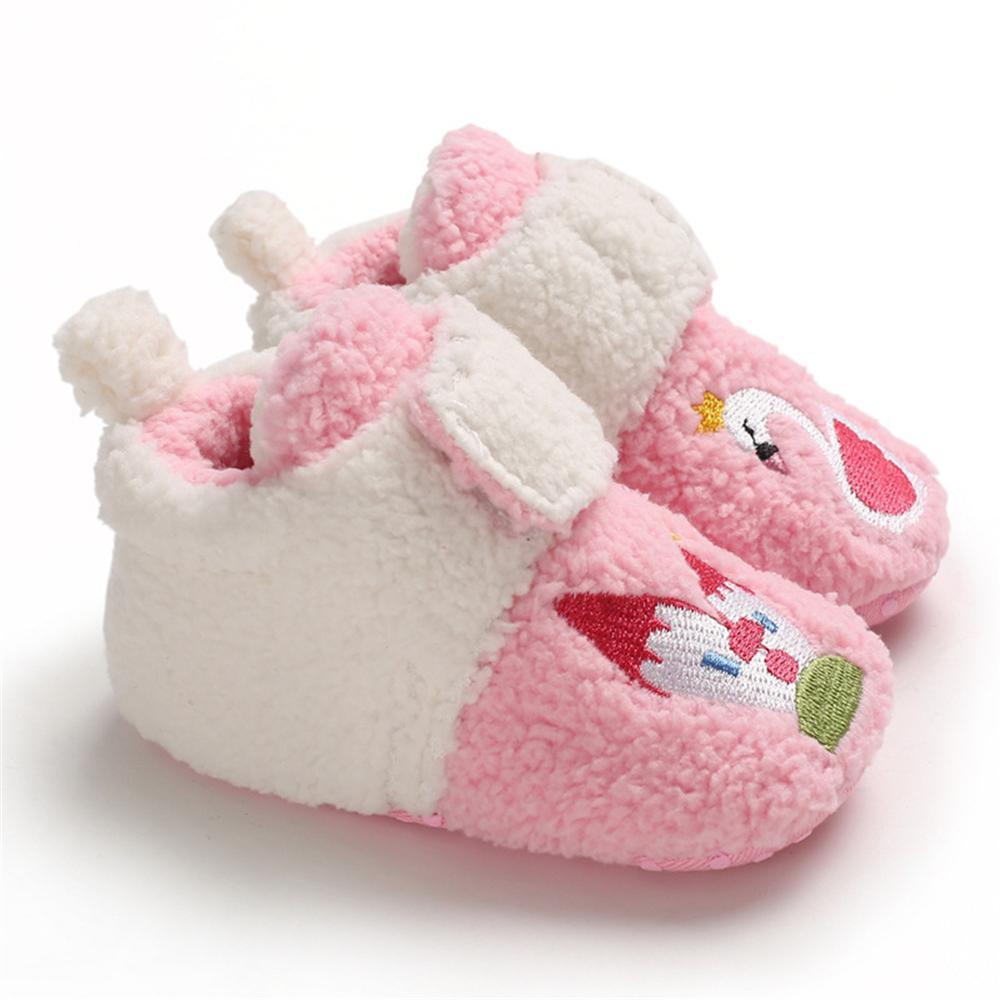 Baby Girls Cartoon Magic Tape Fur Warm Shoes Girls Shoes Wholesale - PrettyKid