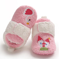 Baby Girls Cartoon Magic Tape Fur Warm Shoes Girls Shoes Wholesale - PrettyKid