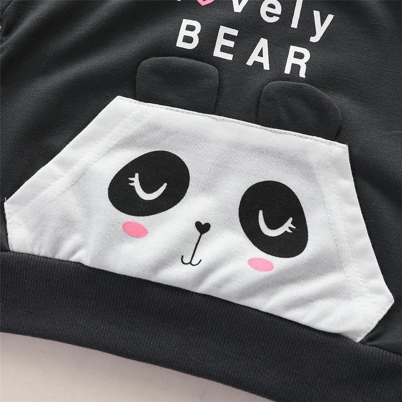 Toddler Boys Cartoon Panda Long Sleeve Top & Pants Wholesale Kid Clothing - PrettyKid
