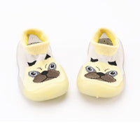 Cartoon Printed Flats Casual Sock Shoes - PrettyKid