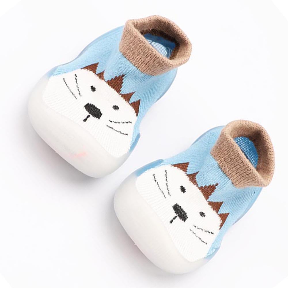 Cartoon Printed Flats Casual Sock Shoes - PrettyKid