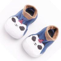 Cartoon Printed Flats Casual Sock Shoes - PrettyKid