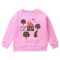 Girls Cartoon Printed Long Sleeve Daily Tees Wholesale - PrettyKid