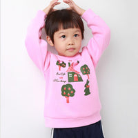 Girls Cartoon Printed Long Sleeve Daily Tees Wholesale - PrettyKid