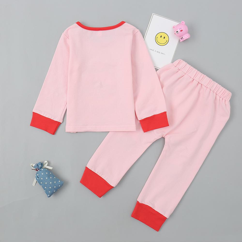 Girls Cartoon Printed Long Sleeve Top & Pants Girls Boutique Wholesale - PrettyKid