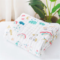 Baby Cotton Cartoon Printed Six-Layer Wholesale Baby Blankets - PrettyKid